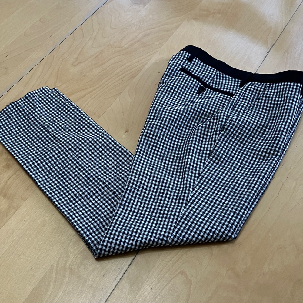 Jack London Black and White Gingham Pants